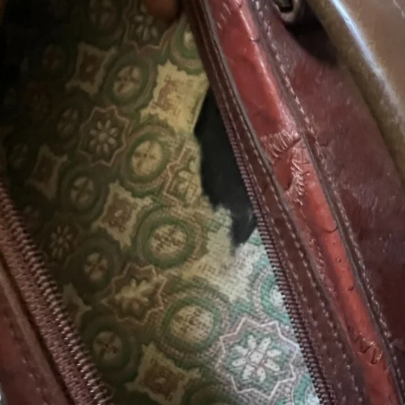 M.C. Vintage GENUINE LEATHER Handbag Briefcase Messenger Patent Leather - Picture 9 of 11